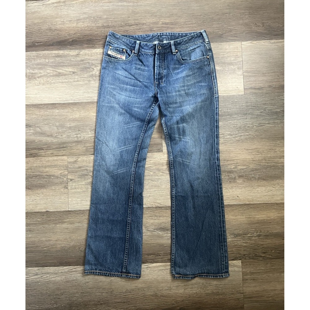 Vintage Y2K Diesel Zathan Jeans 35x32 Made Italy Bootcut Denim Men's
